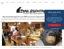 Tablet Screenshot of bearessentialsapparel.com